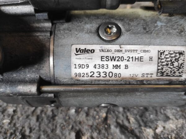 Motor de arranque Citroen C5 AIRCROSS (A_) 1.5 BlueHDi 130 (ACYHZJ, ACYHZR) (131 cv) - Imagen 3